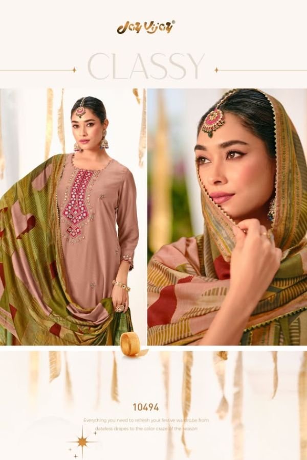Jay Vijay Prints Nainaksh Muslin Ladies Suit 10494