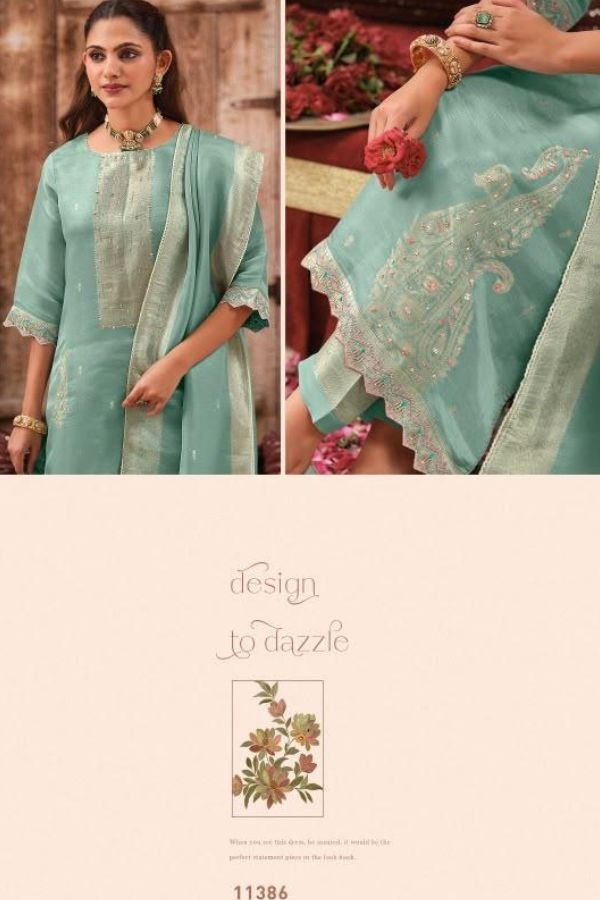 Jay Vijay Prints Nirjara Premium Bemberg Giraffe Ladies Suit 11386