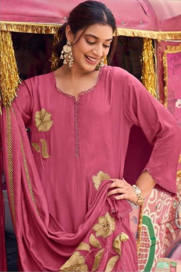 Jay Vijay Prints Pravika Pure Bemberg Muslin Silk Suit 3345-B
