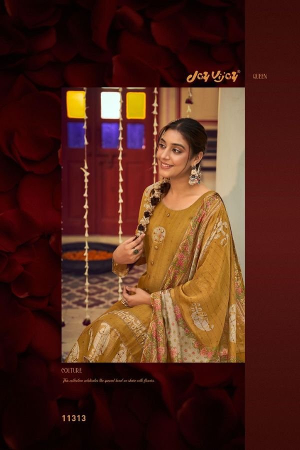 Jay Vijay Prints Roshandaan Premium Mal Chanderi Suit 11313