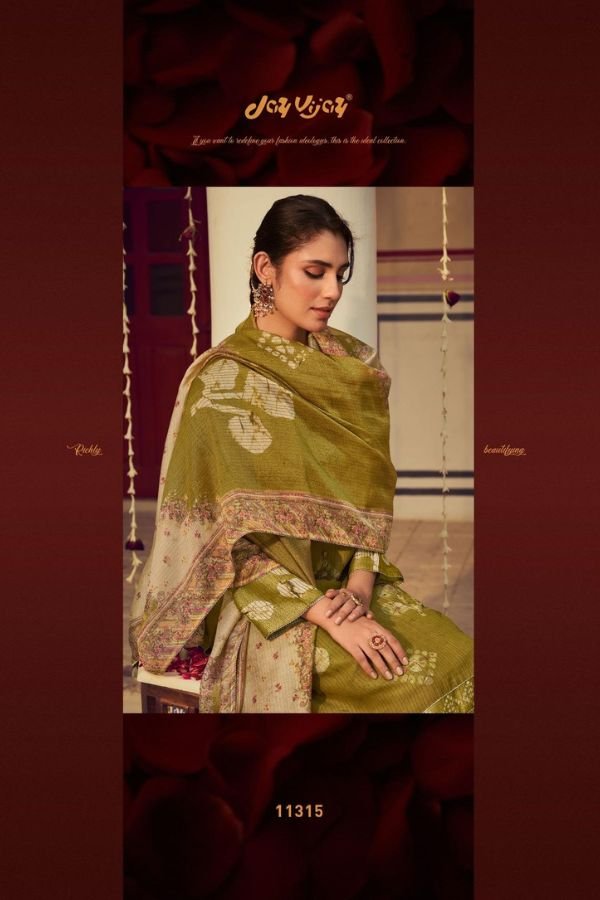 Jay Vijay Prints Roshandaan Premium Mal Chanderi Suit 11315