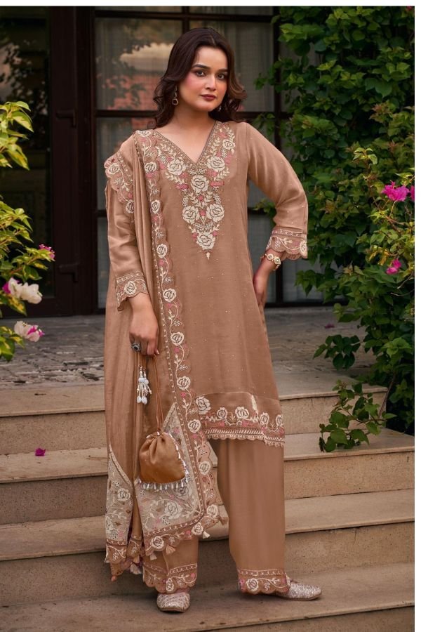 Jay Vijay Prints Veshaa Premium Mal Chanderi Suit 3331-D