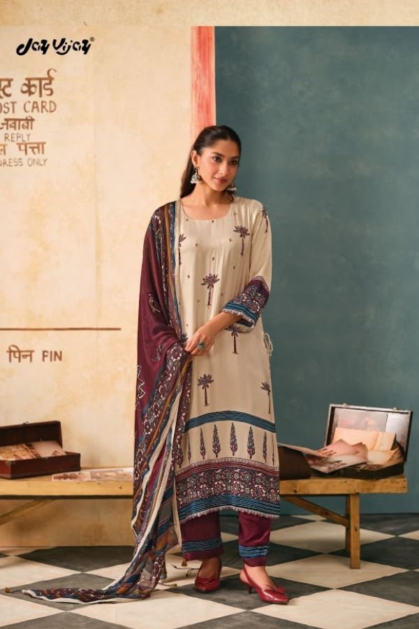 Jay Vijay Prints Yaadon Ke Dhaage Satin Silk Suit 11326