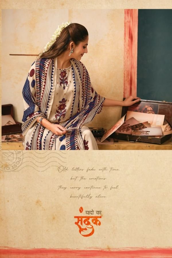 Jay Vijay Prints Yaadon Ke Dhaage Satin Silk Suit 11321