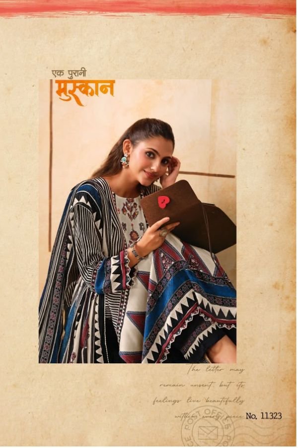 Jay Vijay Prints Yaadon Ke Dhaage Satin Silk Suit 11323