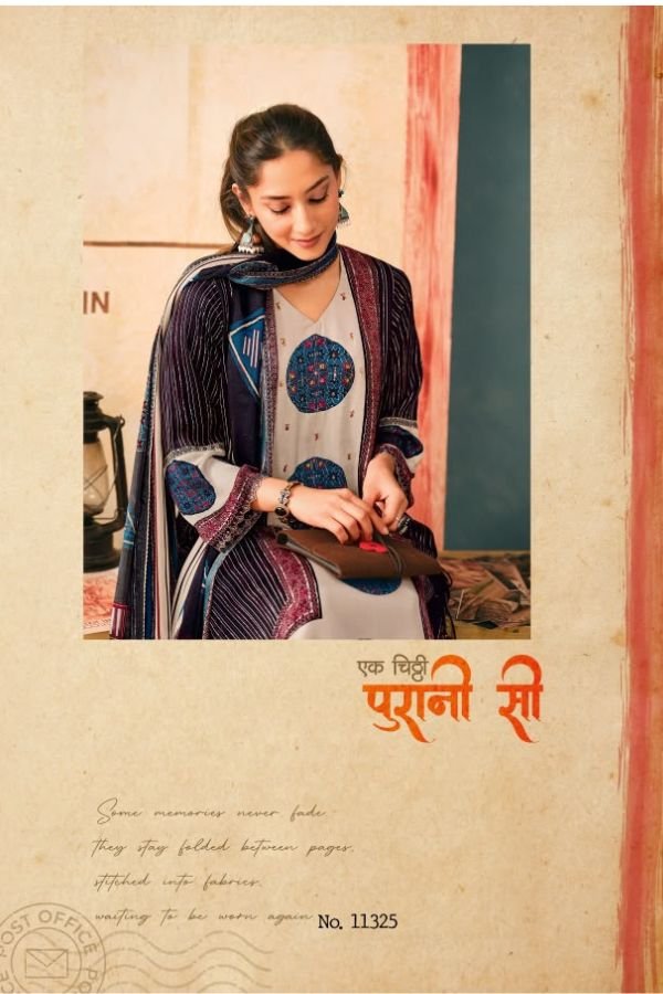 Jay Vijay Prints Yaadon Ke Dhaage Satin Silk Suit 11325