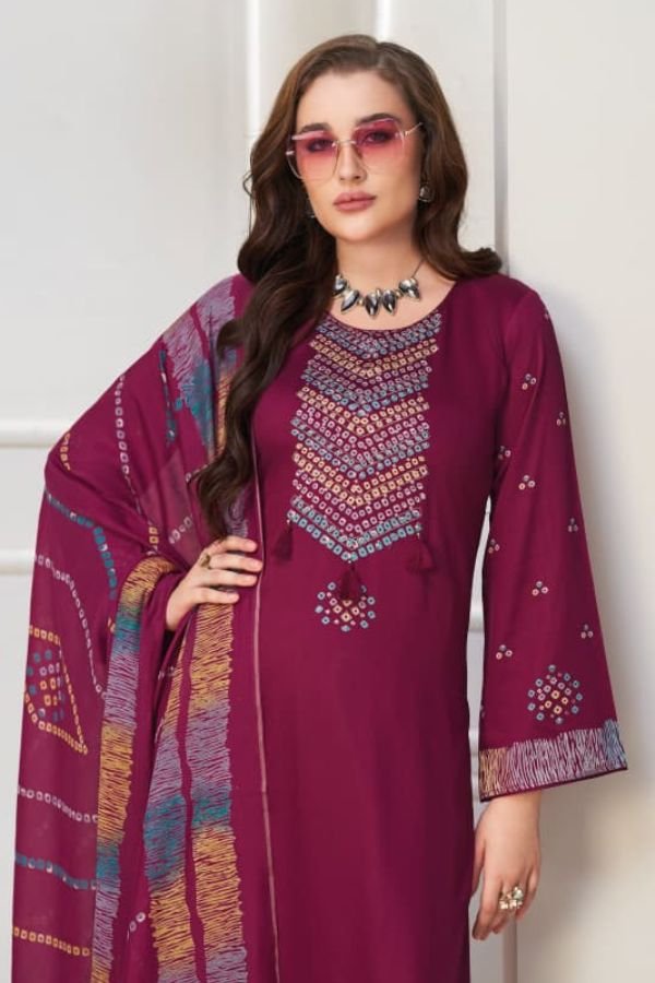 Kilory Trends Juggni Pure Gajji Silk Ladies Suit 2661