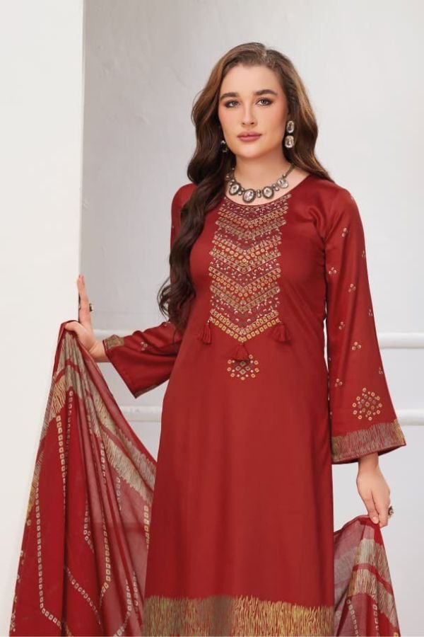 Kilory Trends Juggni Pure Gajji Silk Ladies Suit 2663