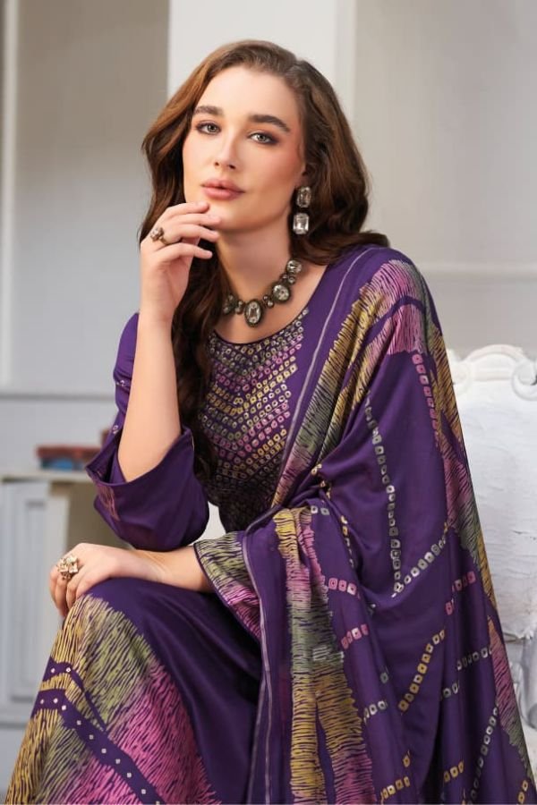 Kilory Trends Juggni Pure Gajji Silk Ladies Suit 2664