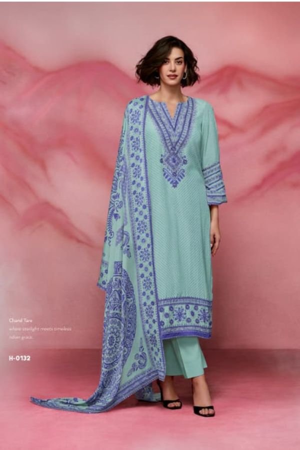 Kimora Fashion Heer Chand Tare 2 Pure Muslin Suit H-0132