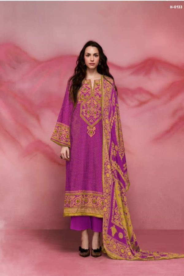 Kimora Fashion Heer Chand Tare 2 Pure Muslin Suit H-0133