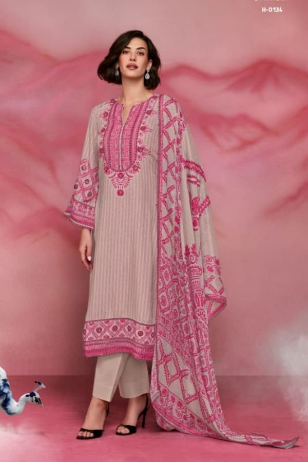 Kimora Fashion Heer Chand Tare 2 Pure Muslin Suit H-0134