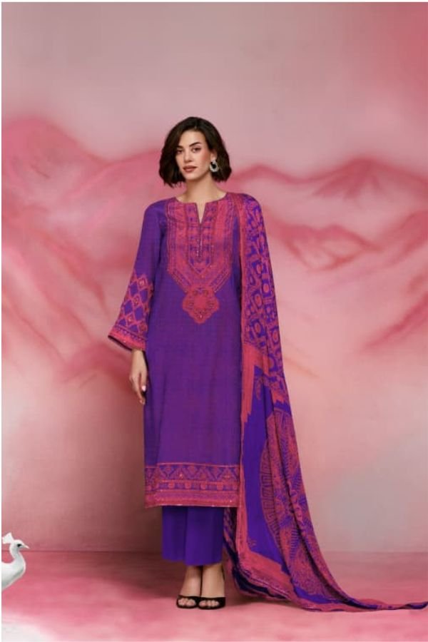 Kimora Fashion Heer Chand Tare 2 Pure Muslin Suit H-0135