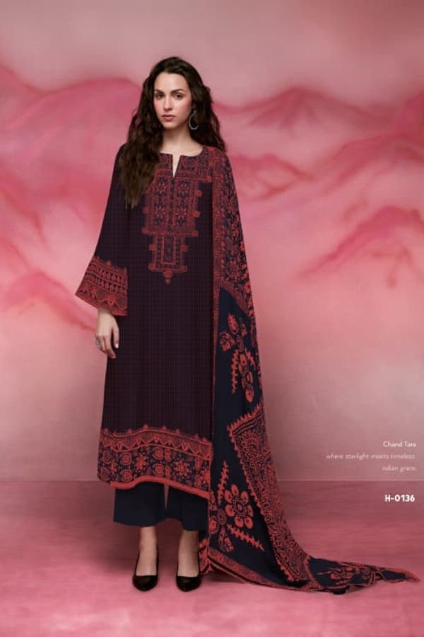 Kimora Fashion Heer Chand Tare 2 Pure Muslin Suit H-0136