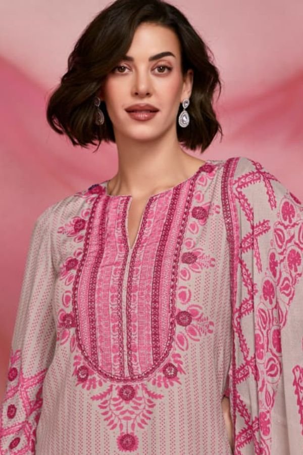 Kimora Fashion Heer Chand Tare 2 Pure Muslin Suit H-0134