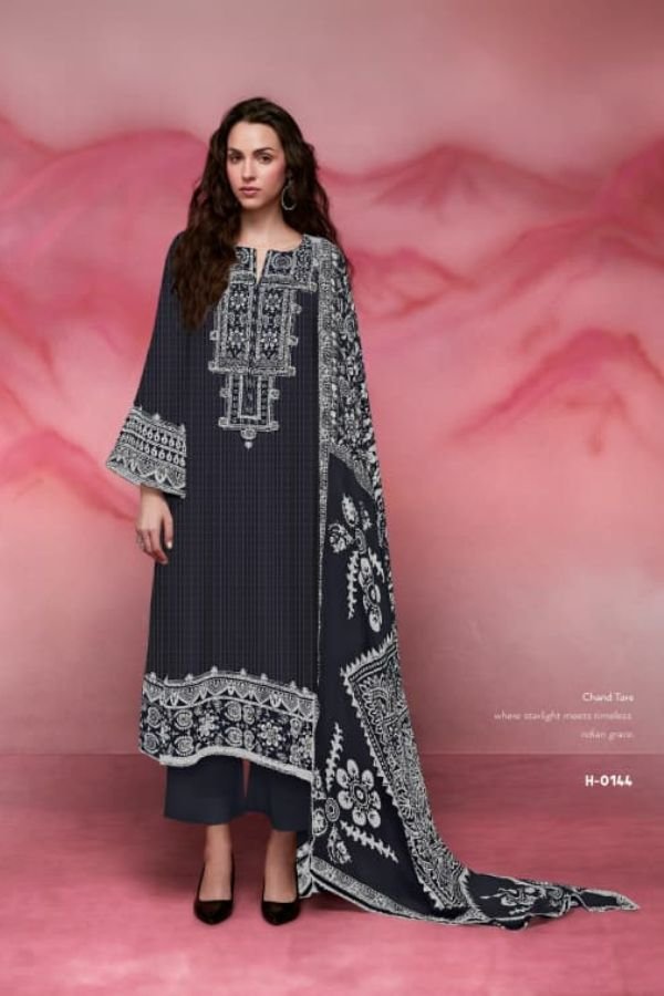 Kimora Fashion Heer Chand Tare 3 Pure Muslin Suit H-0144