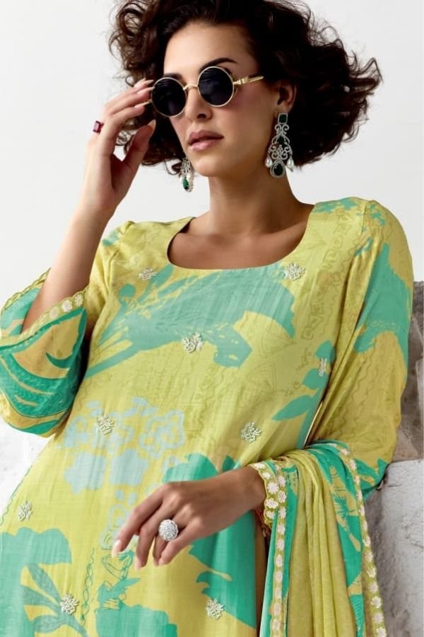 Kimora Fashion Heer Exclusive 2 Muslin Salwar Suit H-0153