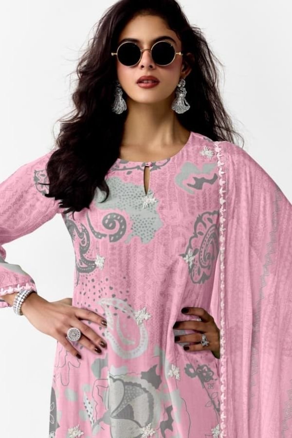 Kimora Fashion Heer Exclusive 2 Muslin Salwar Suit H-0154