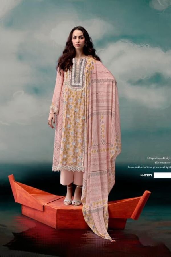 Kimora Fashion Heer Fairytales Pure Muslin Suit H-0101