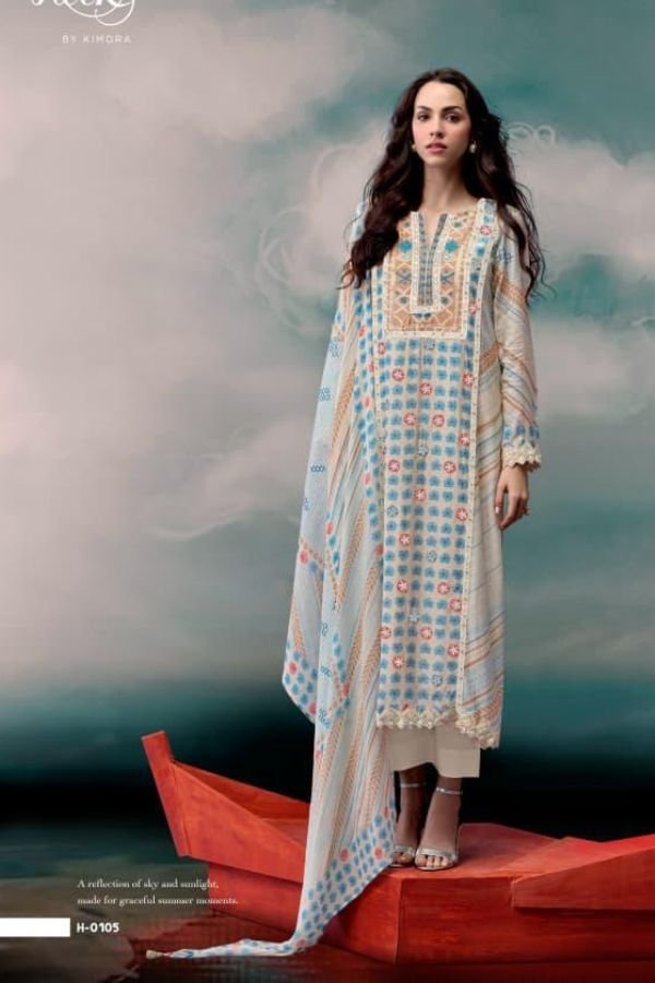 Kimora Fashion Heer Fairytales Pure Muslin Suit H-0105