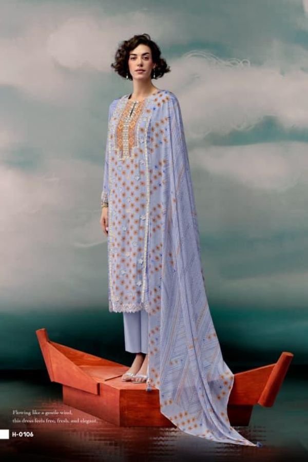 Kimora Fashion Heer Fairytales Pure Muslin Suit H-0106