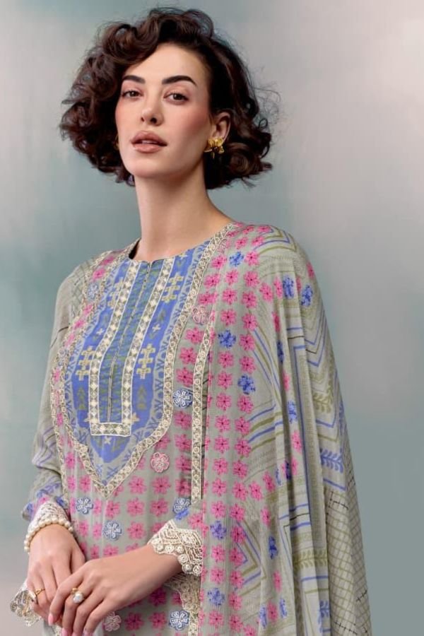 Kimora Fashion Heer Fairytales Pure Muslin Suit H-0103