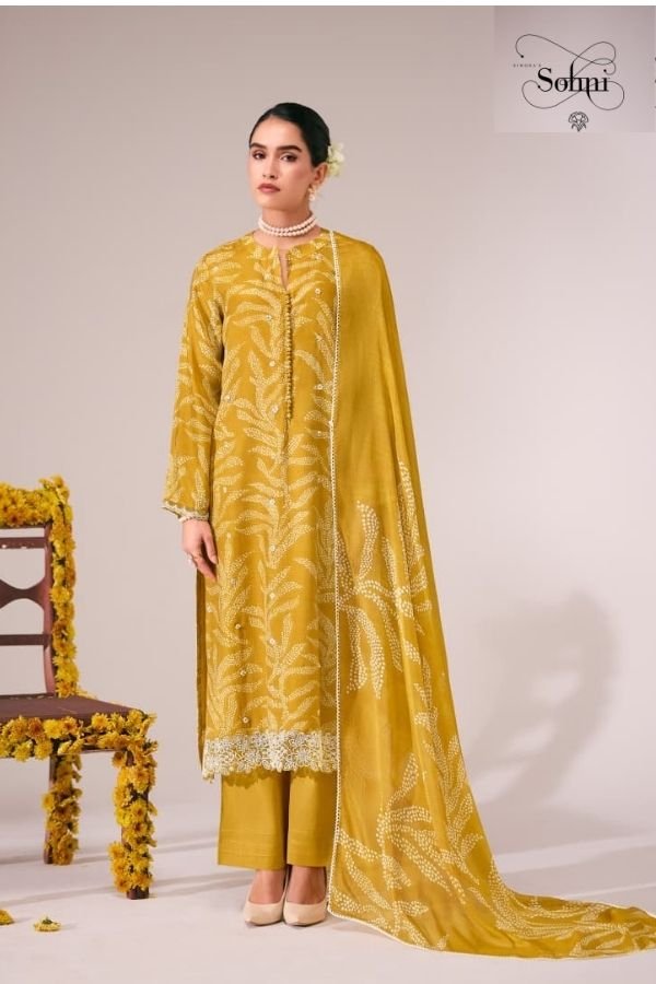 Kimora Fashion Sohni Pearl Pure Muslin Ladies Suit 921