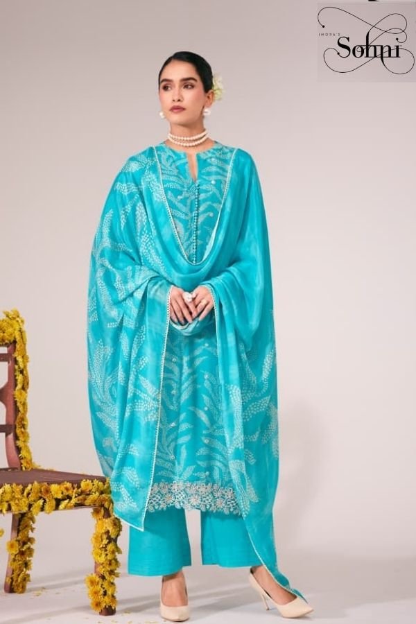 Kimora Fashion Sohni Pearl Pure Muslin Ladies Suit 923