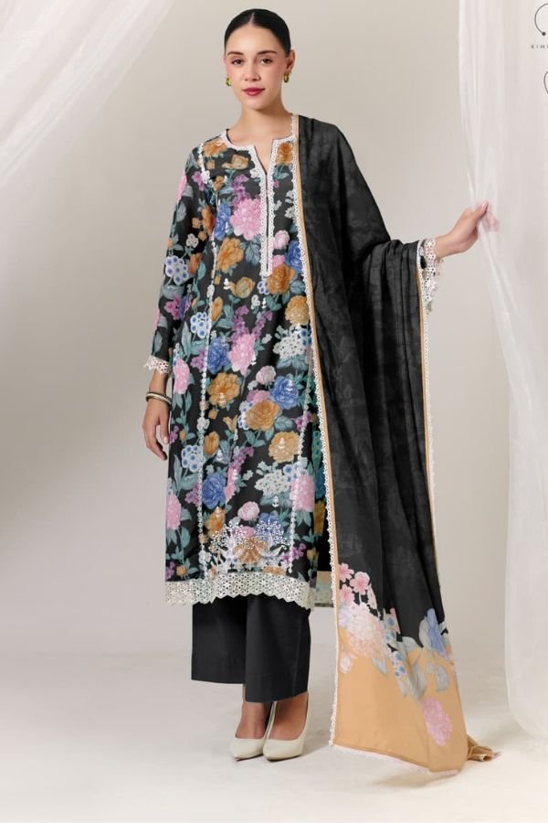 Kimora Fashion Sohni Rosa Pure Muslin Ladies Suit 992