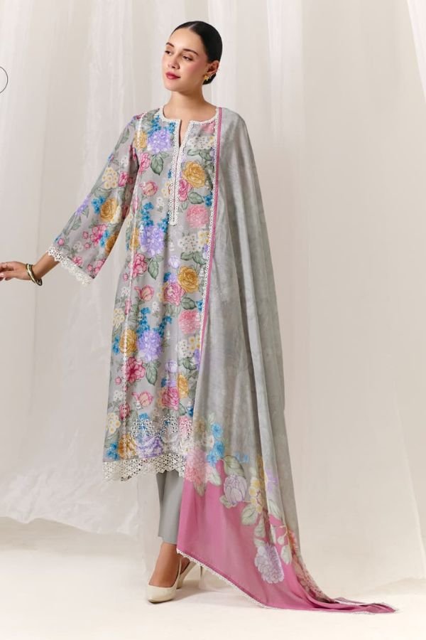 Kimora Fashion Sohni Rosa Pure Muslin Ladies Suit 993
