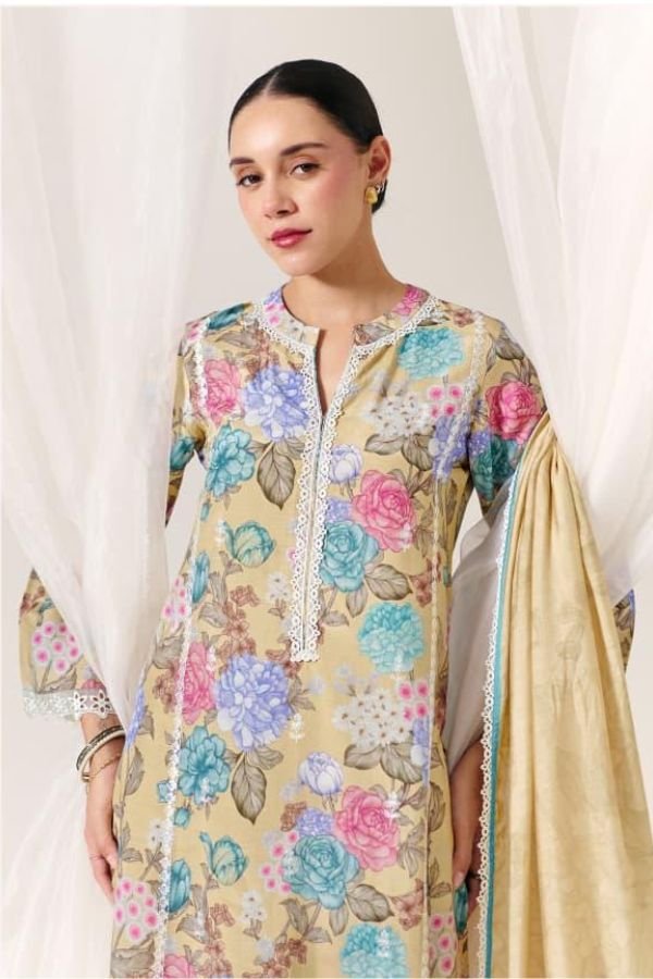 Kimora Fashion Sohni Rosa Pure Muslin Ladies Suit 994