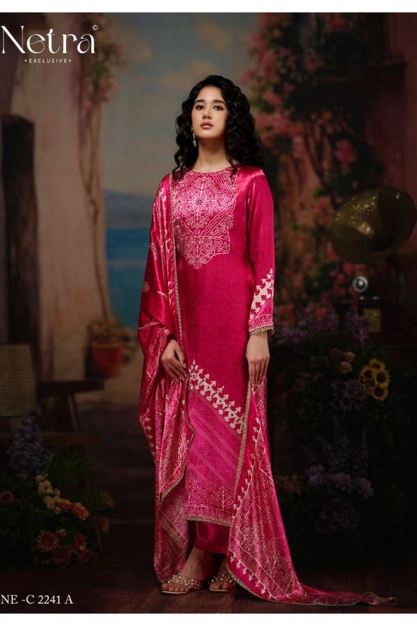 Netra Exclusive Gajji Vol-03 Gajji Silk Suit NE-C 2241-A