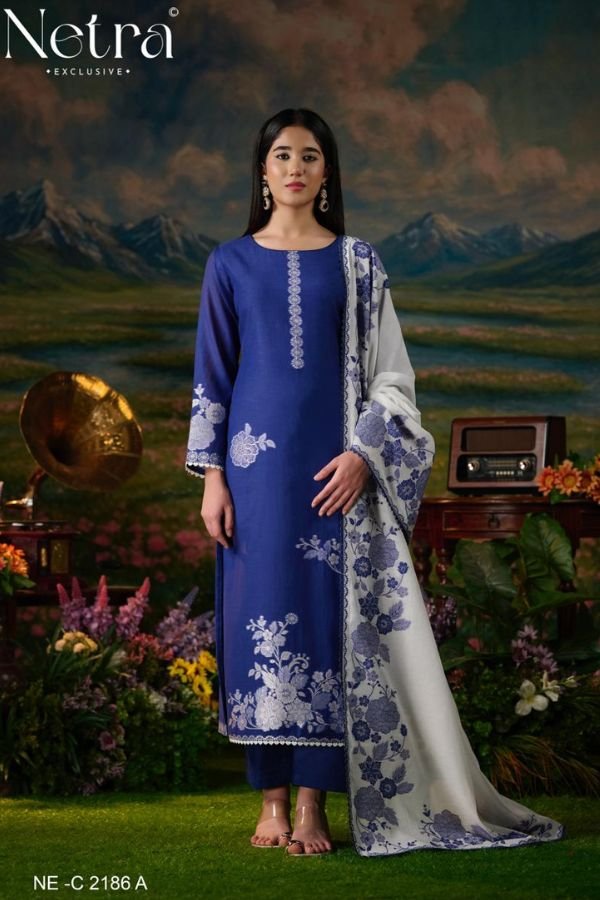 Netra Exclusive Suman Pure Jamdani Suit NE-C 2186 A