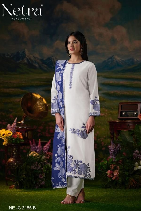 Netra Exclusive Suman Pure Jamdani Suit NE-C 2186 B