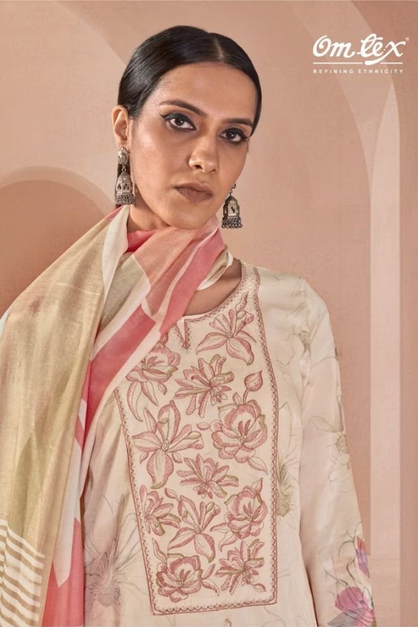 Omtex Afseen Muslin Silk Ladies Suit 15431-C