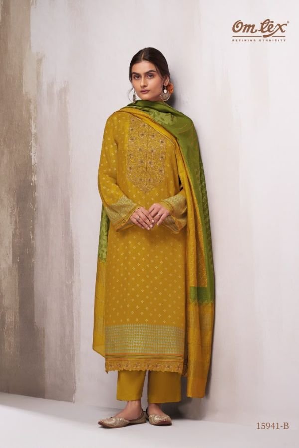 Omtex Ginevra Muslin Silk Ladies Suit 15941-B