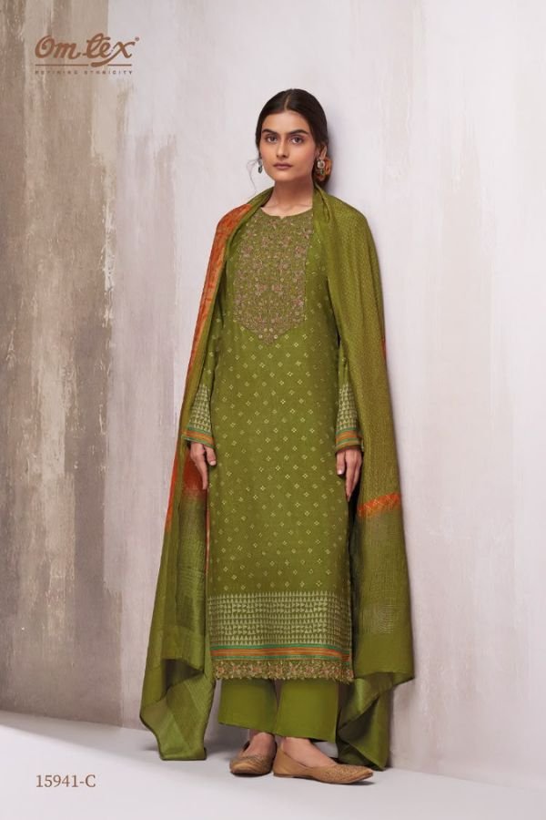 Omtex Ginevra Muslin Silk Ladies Suit 15941-C