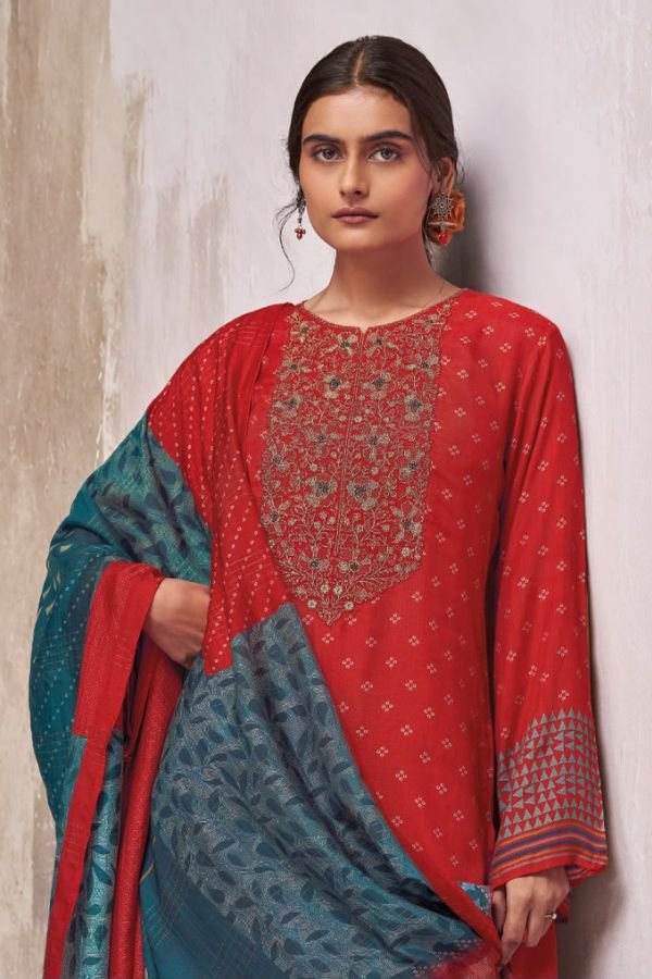 Omtex Ginevra Muslin Silk Ladies Suit 15941-A