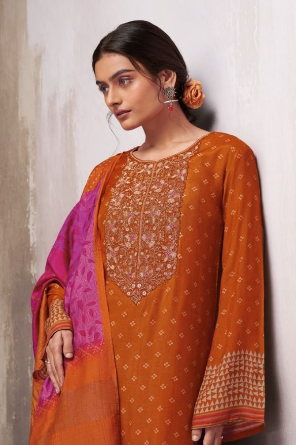 Omtex Ginevra Muslin Silk Ladies Suit 15941-D