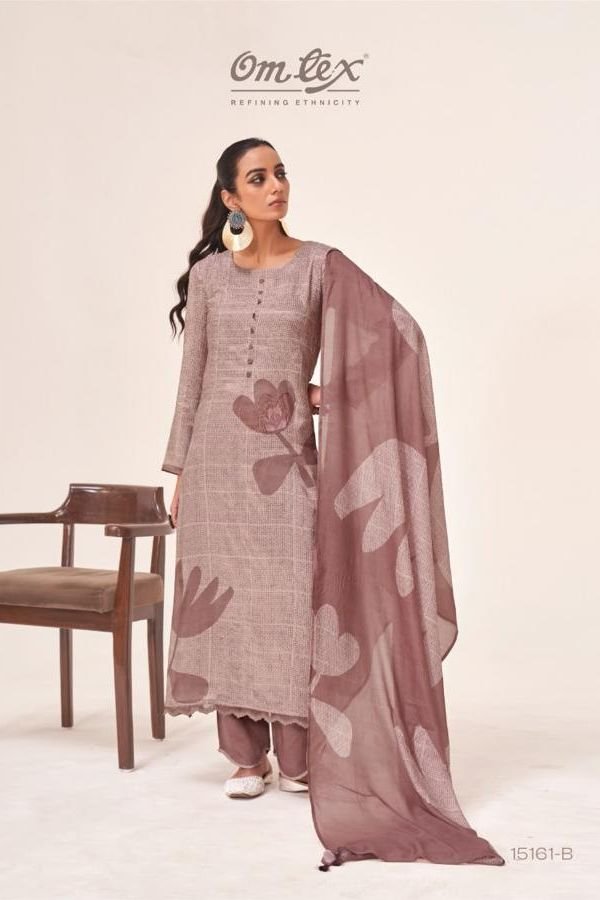 Omtex Hastkala Muslin Ladies Salwar Suit 15161 B