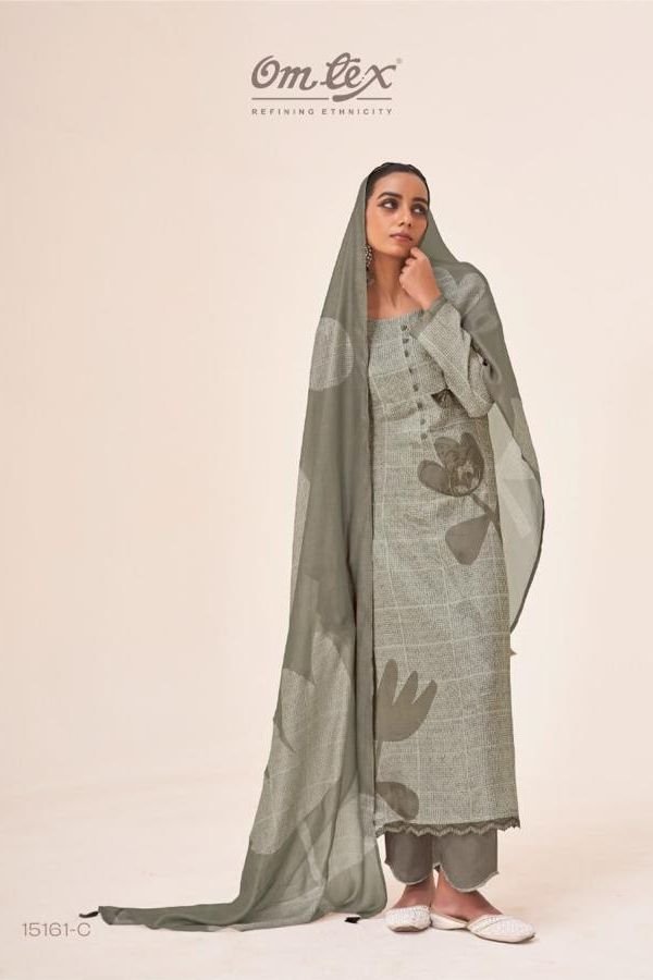 Omtex Hastkala Muslin Ladies Salwar Suit 15161 C