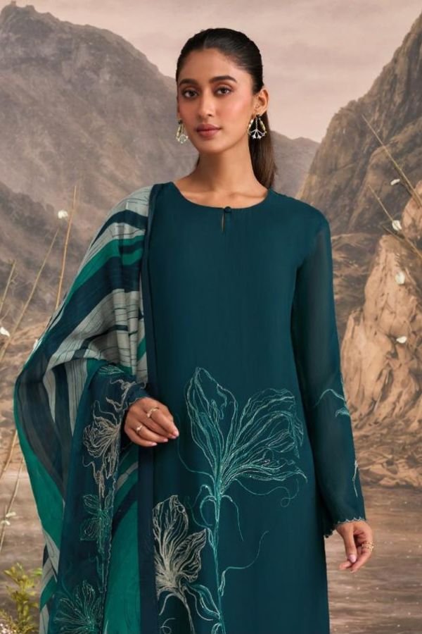 Omtex Murphy Organza Embroidered Ladies Suit 15561-B