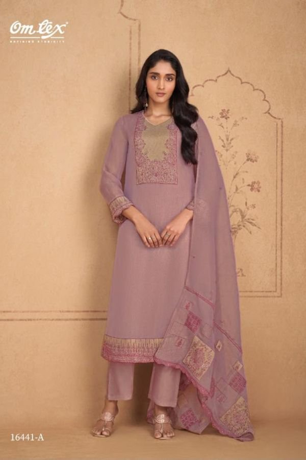 Omtex Nicole Silk Tissue Ladies Salwar Suit 16441-A