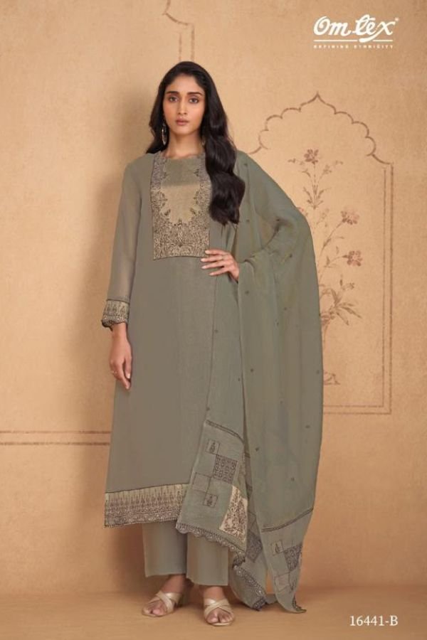 Omtex Nicole Silk Tissue Ladies Salwar Suit 16441-B