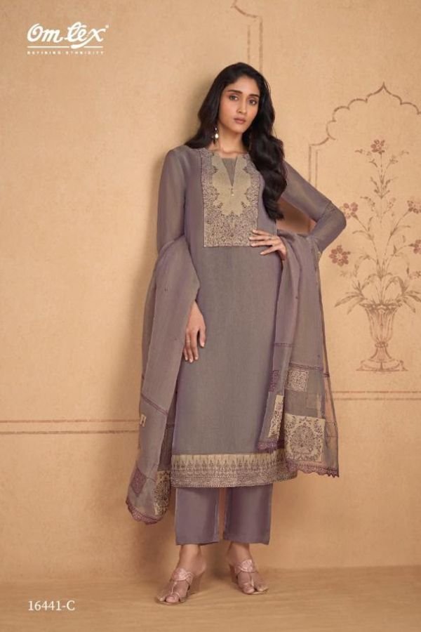 Omtex Nicole Silk Tissue Ladies Salwar Suit 16441-C