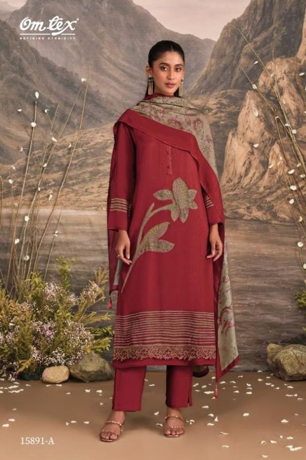 Omtex Quincy Muslin Silk Ladies Suit 15891-A