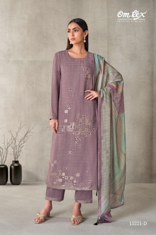 Omtex Siyana  Linen Unstitched Ladies Salwar Suit 15221-D
