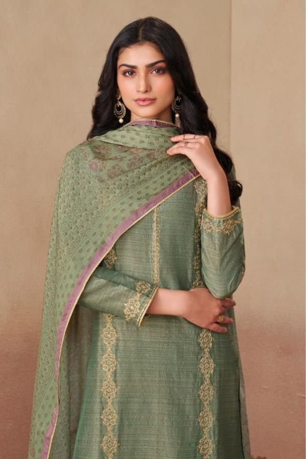 Omtex Tulika Pure Tusser Silk Ladies Suit 15881-C
