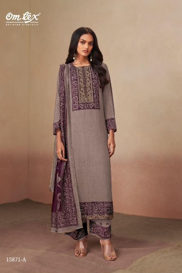 Omtex Urshita Muslin Ladies Salwar Suit 15871-A