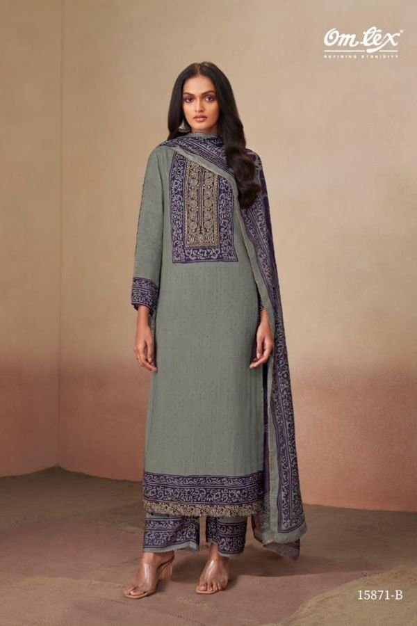 Omtex Urshita Muslin Ladies Salwar Suit 15871-B